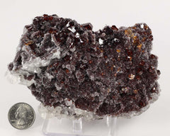 Sphalerite on Quartz with Calcite