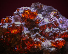 Sphalerite on Quartz with Calcite