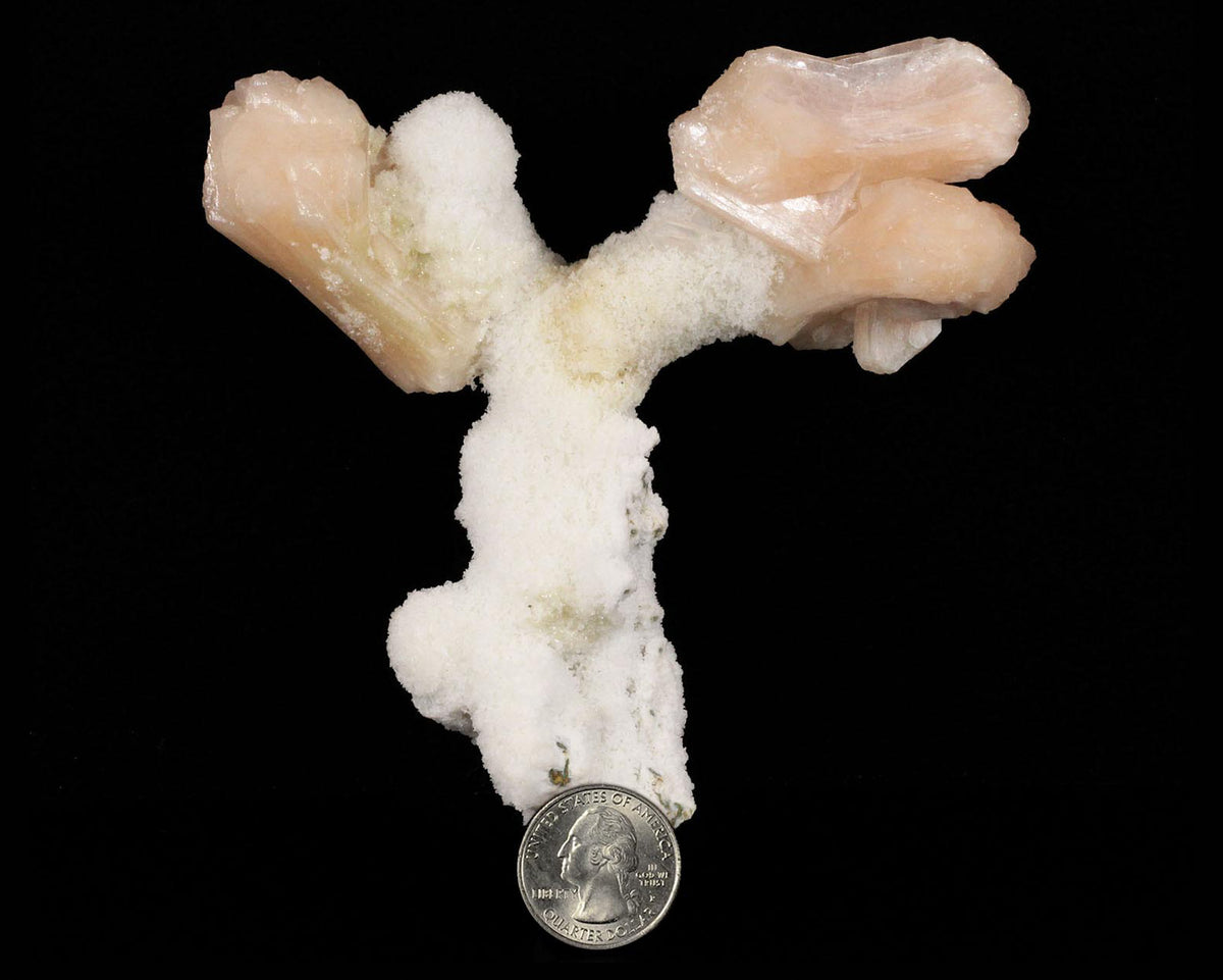 Stilbite on Chalcedony