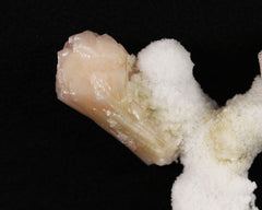 Stilbite on Chalcedony