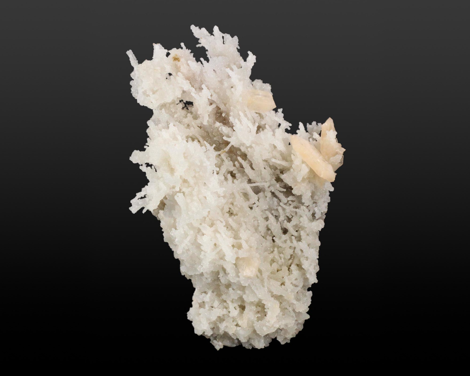 Stilbite on Chalcedony